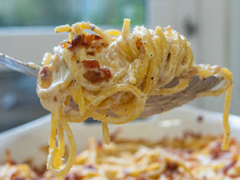 Baked-spaghetti-with-cream-cheese